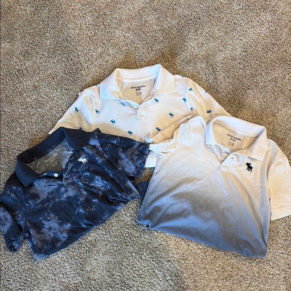 Abercrombie Kids Polo Set White and Blue Casual Collection
